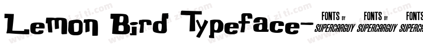 Lemon Bird Typeface字体转换